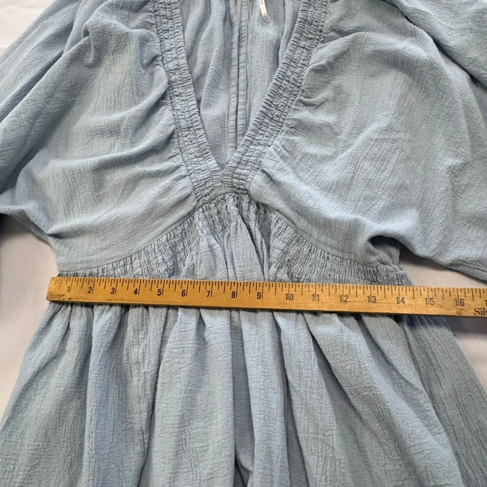 Free People For the Moment Mini Dress Blue Size XL - Picture 12 of 13